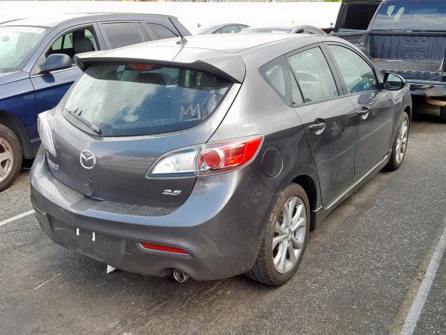 JM1BL1K69B1496890 - 2011 MAZDA 3 S GRAY photo 4