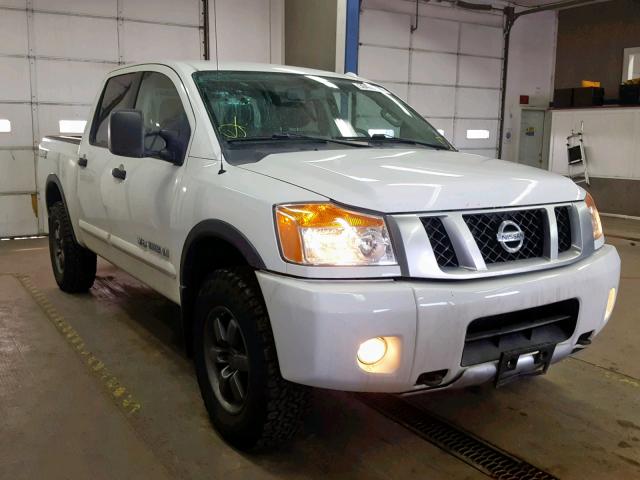 1N6AA0EC0EN513678 - 2014 NISSAN TITAN S WHITE photo 1