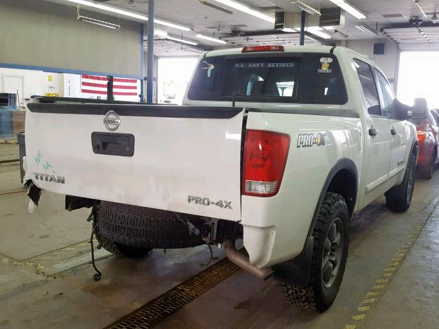 1N6AA0EC0EN513678 - 2014 NISSAN TITAN S WHITE photo 4