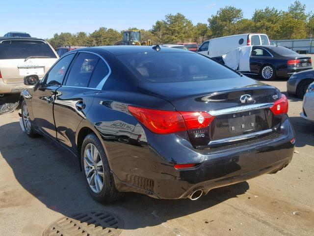 JN1BV7AR6FM422021 - 2015 INFINITI Q50 BASE BLACK photo 3