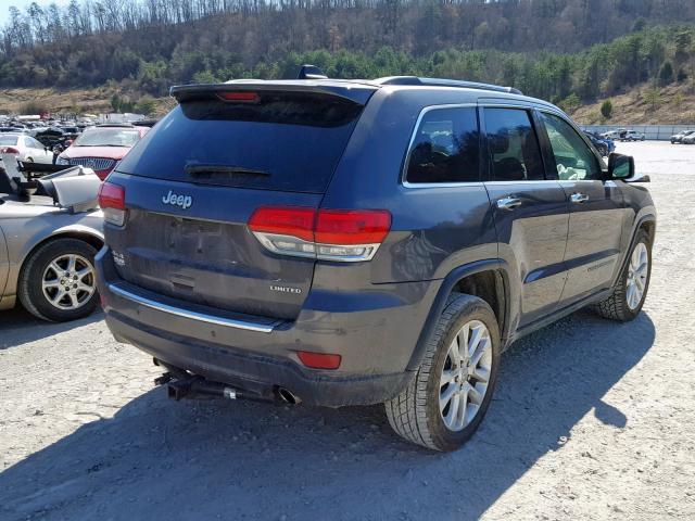 1C4RJFBG9HC851743 - 2017 JEEP GRAND CHER GRAY photo 4