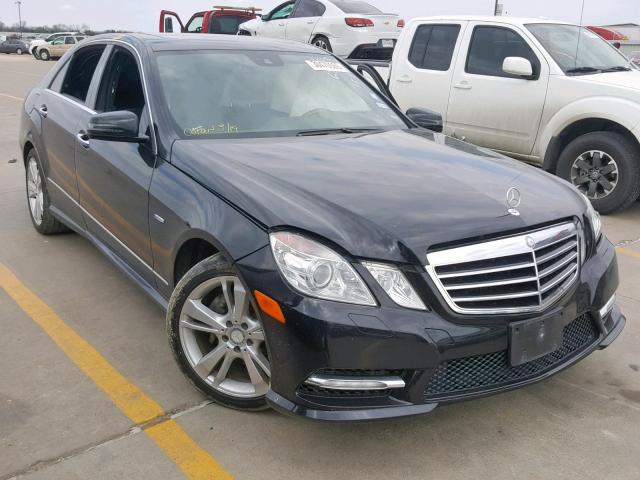 WDDHF5KB6CA608350 - 2012 MERCEDES-BENZ E 350 BLACK photo 1