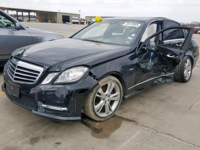 WDDHF5KB6CA608350 - 2012 MERCEDES-BENZ E 350 BLACK photo 2