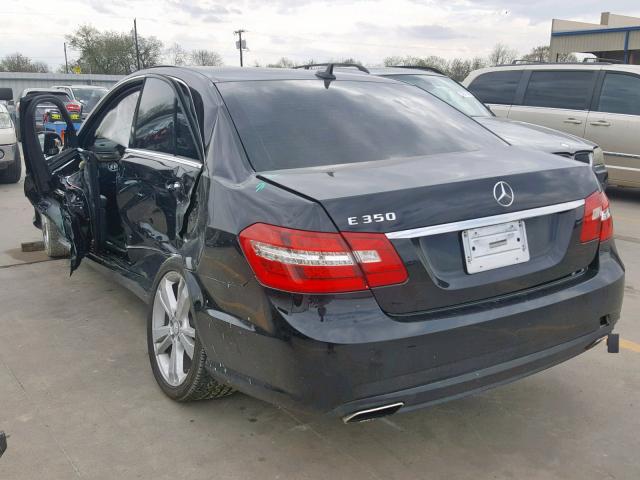 WDDHF5KB6CA608350 - 2012 MERCEDES-BENZ E 350 BLACK photo 3