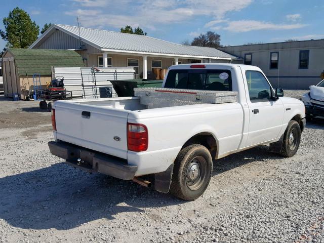 1FTYR10D02PB69785 - 2002 FORD RANGER WHITE photo 4