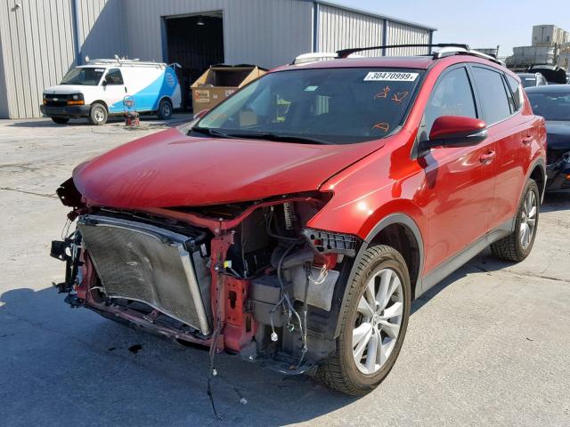 2T3YFREV0FW149166 - 2015 TOYOTA RAV4 LIMIT RED photo 2