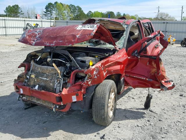 1J4GX48SX4C174678 - 2004 JEEP GRAND CHER MAROON photo 2