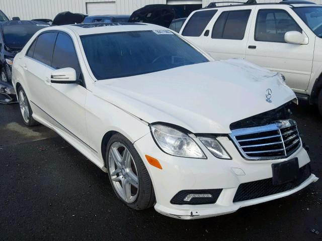 WDDHF5GB8BA266374 - 2011 MERCEDES-BENZ E 350 WHITE photo 1