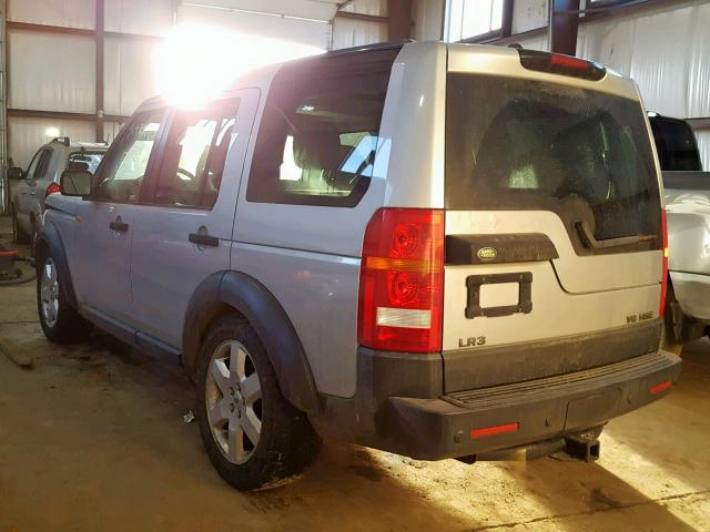 SALAG25497A427651 - 2007 LAND ROVER LR3 HSE SILVER photo 3