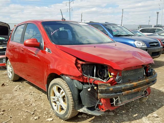 KL1TG6DE9BB209026 - 2011 CHEVROLET AVEO LT RED photo 1