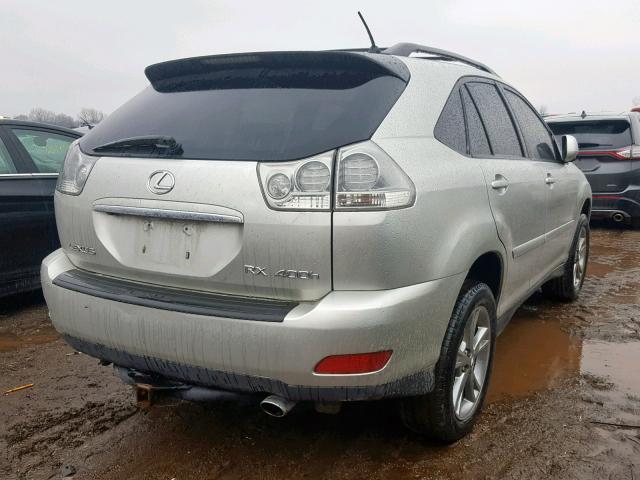 JTJHW31U960016711 - 2006 LEXUS RX 400 SILVER photo 4