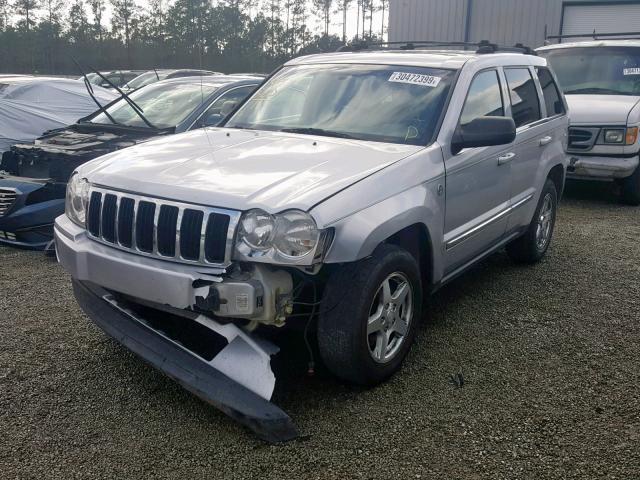 1J4HR58N45C506484 - 2005 JEEP GRAND CHER SILVER photo 2