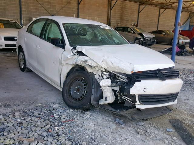 3VW2K7AJ3EM315881 - 2014 VOLKSWAGEN JETTA BASE WHITE photo 1