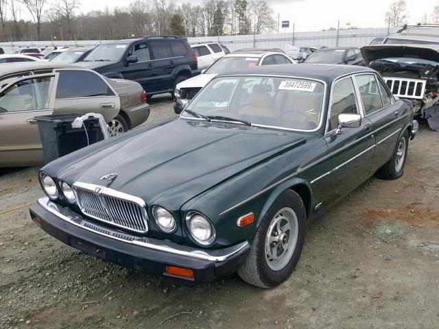 SAJAV1344GC433678 - 1986 JAGUAR XJ6 GREEN photo 2