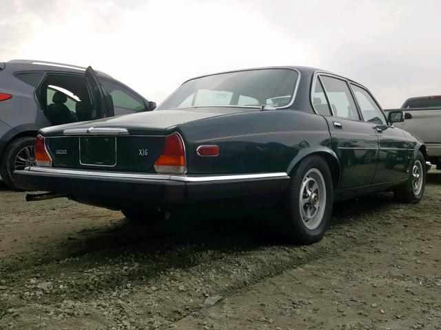 SAJAV1344GC433678 - 1986 JAGUAR XJ6 GREEN photo 4