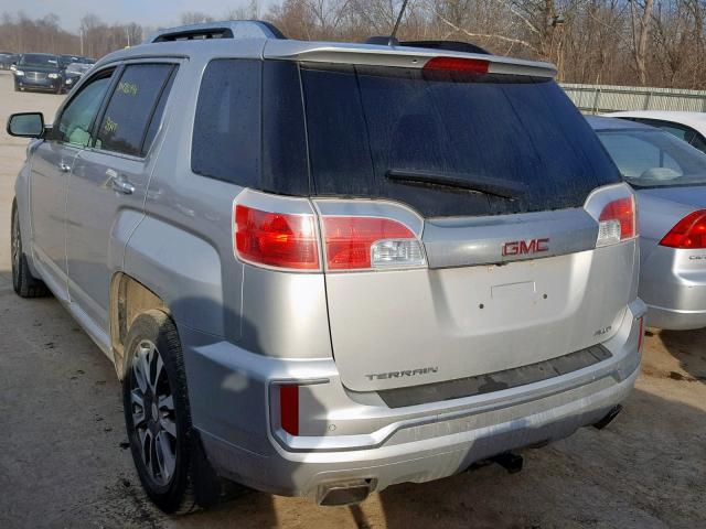 2GKFLVE35H6105447 - 2017 GMC TERRAIN DE SILVER photo 3