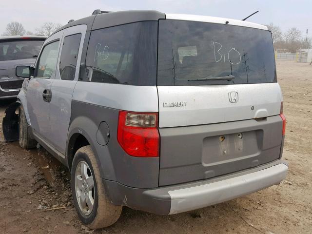 5J6YH28584L026254 - 2004 HONDA ELEMENT EX GRAY photo 3