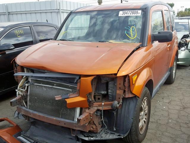 5J6YH18757L006012 - 2007 HONDA ELEMENT EX ORANGE photo 2