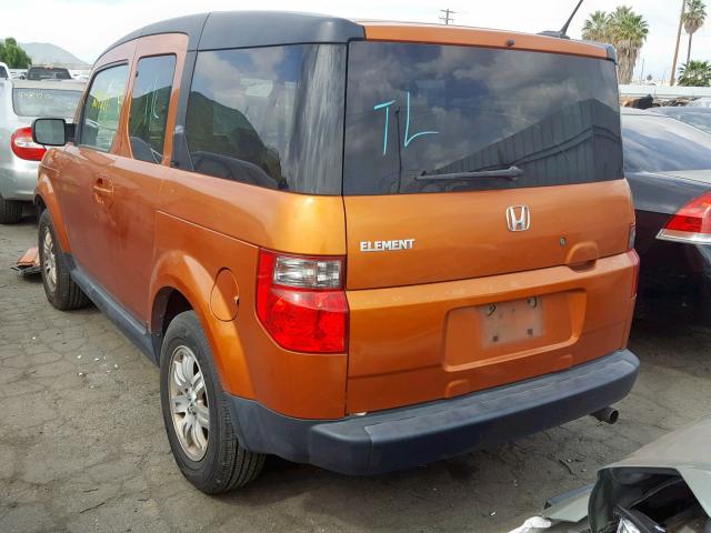 5J6YH18757L006012 - 2007 HONDA ELEMENT EX ORANGE photo 3