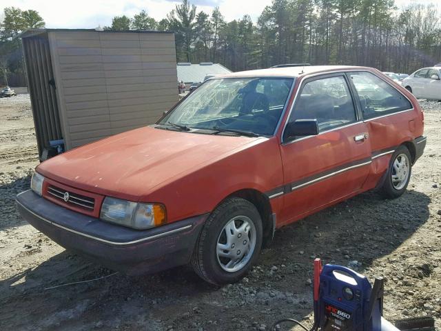 3MABM1157KR602037 - 1989 MERCURY TRACER RED photo 2