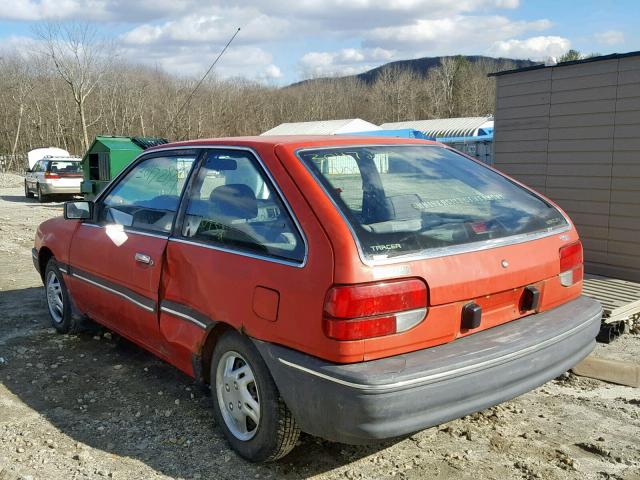 3MABM1157KR602037 - 1989 MERCURY TRACER RED photo 3