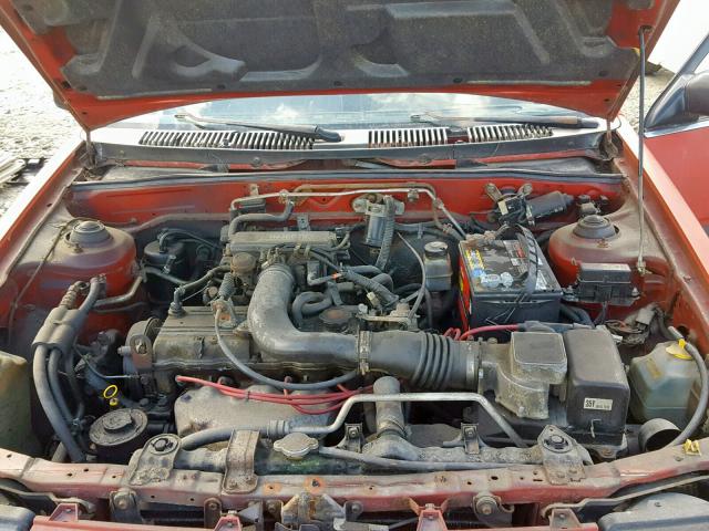 3MABM1157KR602037 - 1989 MERCURY TRACER RED photo 7