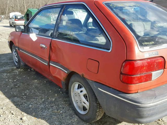 3MABM1157KR602037 - 1989 MERCURY TRACER RED photo 9