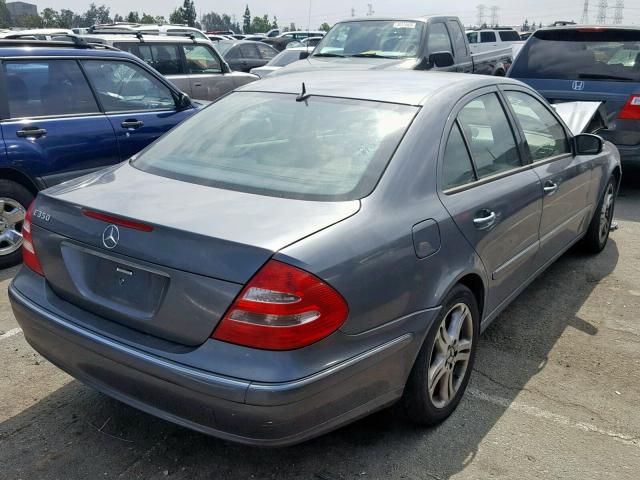 WDBUF56J66A888610 - 2006 MERCEDES-BENZ E 350 BLUE photo 4