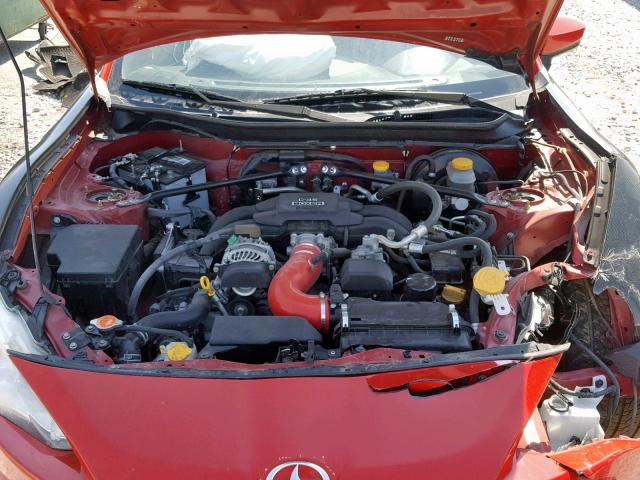 JF1ZNAA17D1734601 - 2013 TOYOTA SCION FR-S RED photo 7