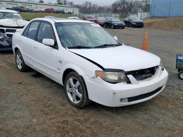 JM1BJ226131106183 - 2003 MAZDA PROTEGE DX WHITE photo 1