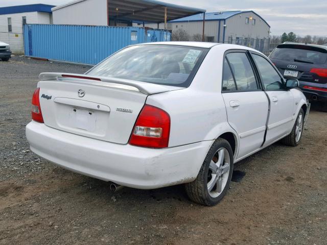 JM1BJ226131106183 - 2003 MAZDA PROTEGE DX WHITE photo 4