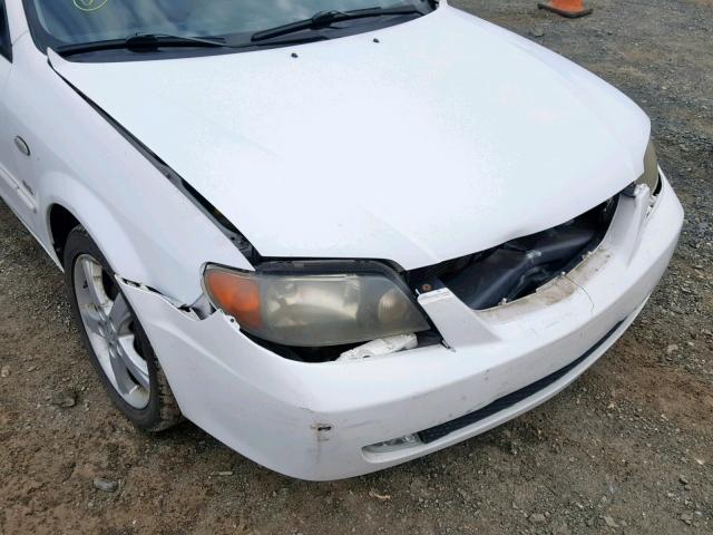 JM1BJ226131106183 - 2003 MAZDA PROTEGE DX WHITE photo 9