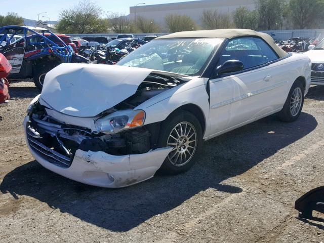 1C3EL55R35N536117 - 2005 CHRYSLER SEBRING TO WHITE photo 2