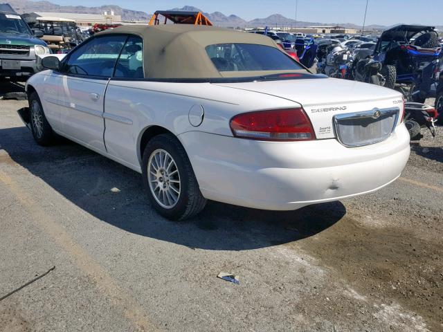 1C3EL55R35N536117 - 2005 CHRYSLER SEBRING TO WHITE photo 3