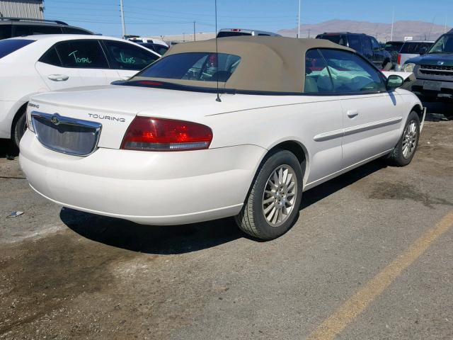 1C3EL55R35N536117 - 2005 CHRYSLER SEBRING TO WHITE photo 4