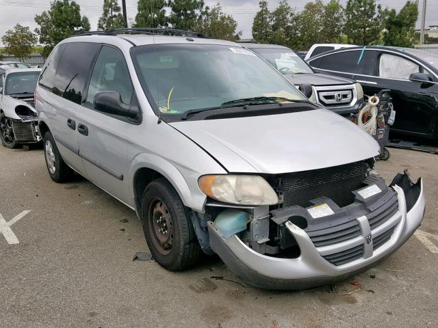 1D4GP25R97B170081 - 2007 DODGE CARAVAN SE SILVER photo 1