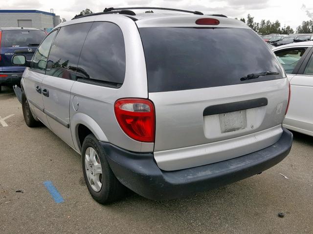 1D4GP25R97B170081 - 2007 DODGE CARAVAN SE SILVER photo 3