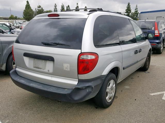 1D4GP25R97B170081 - 2007 DODGE CARAVAN SE SILVER photo 4