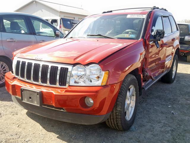 1J4HR58N66C183184 - 2006 JEEP GRAND CHER RED photo 2