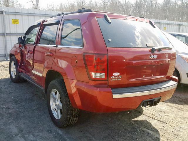 1J4HR58N66C183184 - 2006 JEEP GRAND CHER RED photo 3