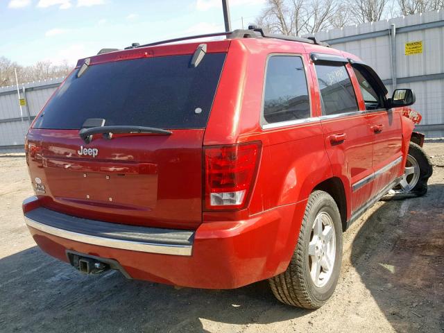 1J4HR58N66C183184 - 2006 JEEP GRAND CHER RED photo 4