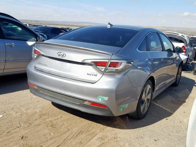 KMHE14L20GA022409 - 2016 HYUNDAI SONATA PLU GRAY photo 4