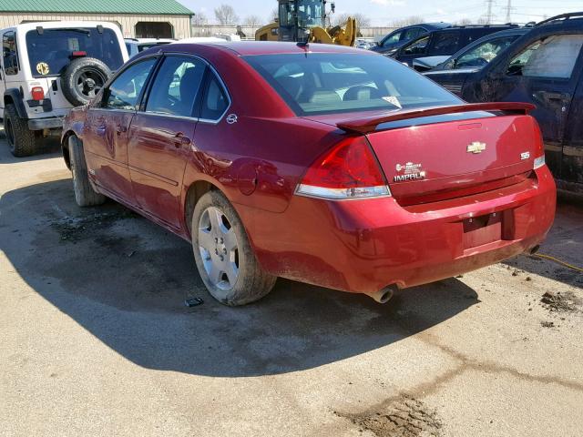 2G1WD58C979209482 - 2007 CHEVROLET IMPALA SUP 栗色 照片 3