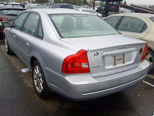 YV1TH59HX41376579 - 2004 VOLVO S80 2.5T SILVER photo 3