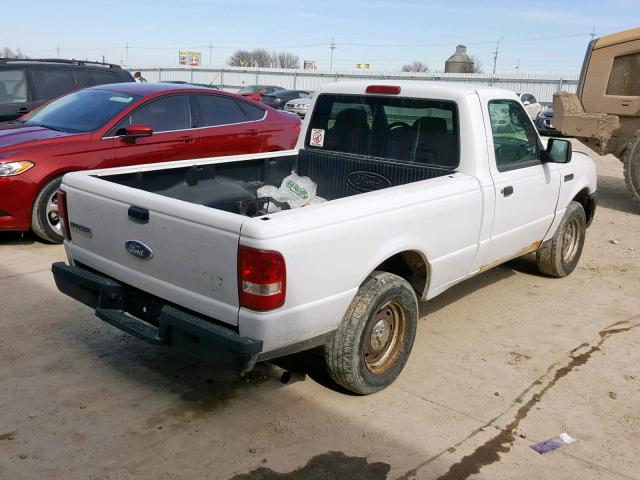 1FTYR10D26PA35060 - 2006 FORD RANGER WHITE photo 4