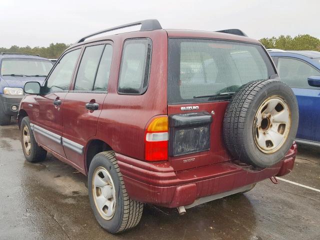 2S3TD52V836104613 - 2003 SUZUKI VITARA JLX BURGUNDY photo 3