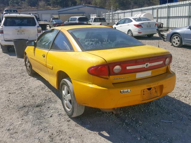 1G1JF12F337129106 - 2003 CHEVROLET CAVALIER L YELLOW photo 3