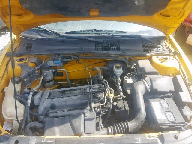 1G1JF12F337129106 - 2003 CHEVROLET CAVALIER L YELLOW photo 7