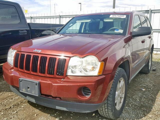 1J8GS48K47C670397 - 2007 JEEP GRAND CHER RED photo 2