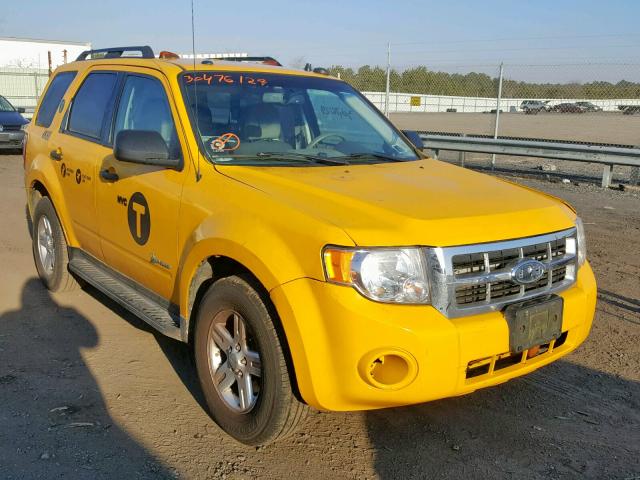 1FMCU4K34CKB35292 - 2012 FORD ESCAPE HYB YELLOW photo 1